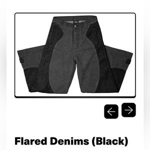 Liquid Lagoon Black Denim Flared Jeans NWT